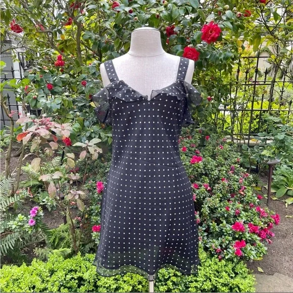 The East Order Starry Night Mini Dress NWT Size S Black Metallic - Picture 2 of 8